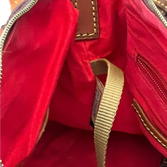 Dooney & Bourke Rich Brown Leather Satchel - Picture 8 of 11